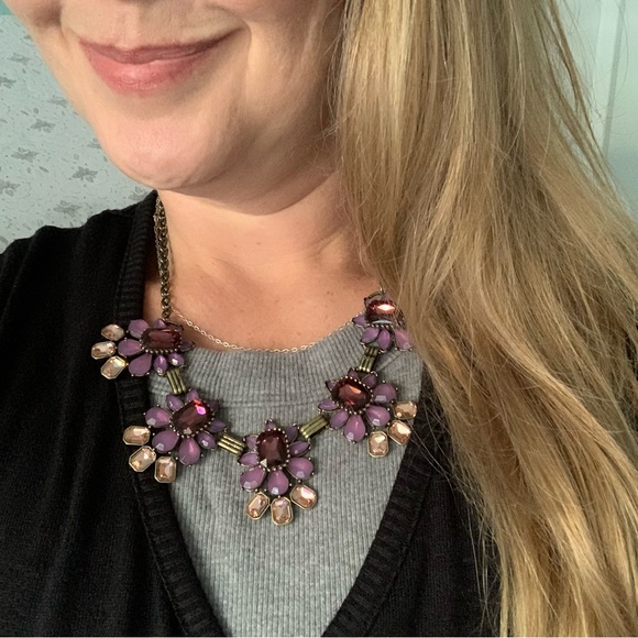 purple statement necklace - Picture 3 of 11